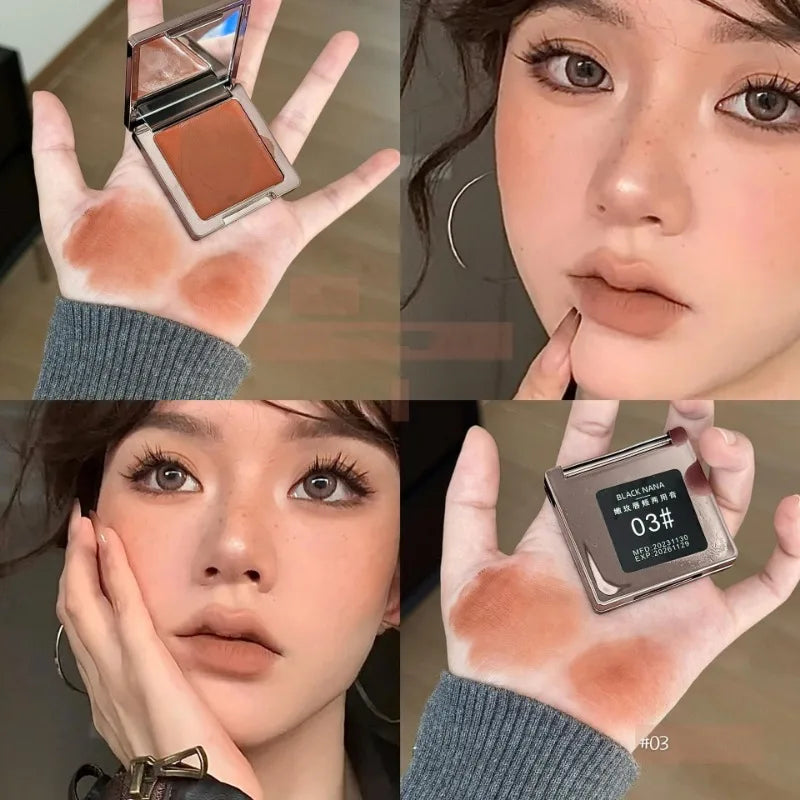 New Tender Rose Rouge Cream Lips and Cheeks Dual-use Rouge Blush Mud Brown Matte Multipurpose Paste Red Cheek Face Lips Makeup