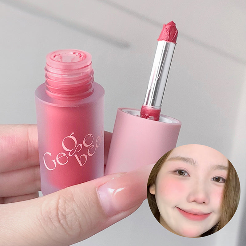 Multi Functional Blush Brush Stick Makeup Muddy Texture Cheek Lipstick Mud Long Lasting Velvet Matte Monochrome Creamy Rouge