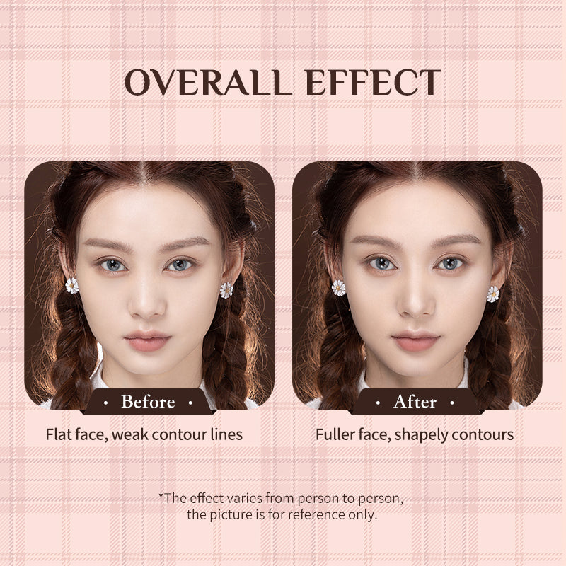 Flower Knows Highlighter & Contour 4-color Makeup 3D Bronzer Matte Contour Powder