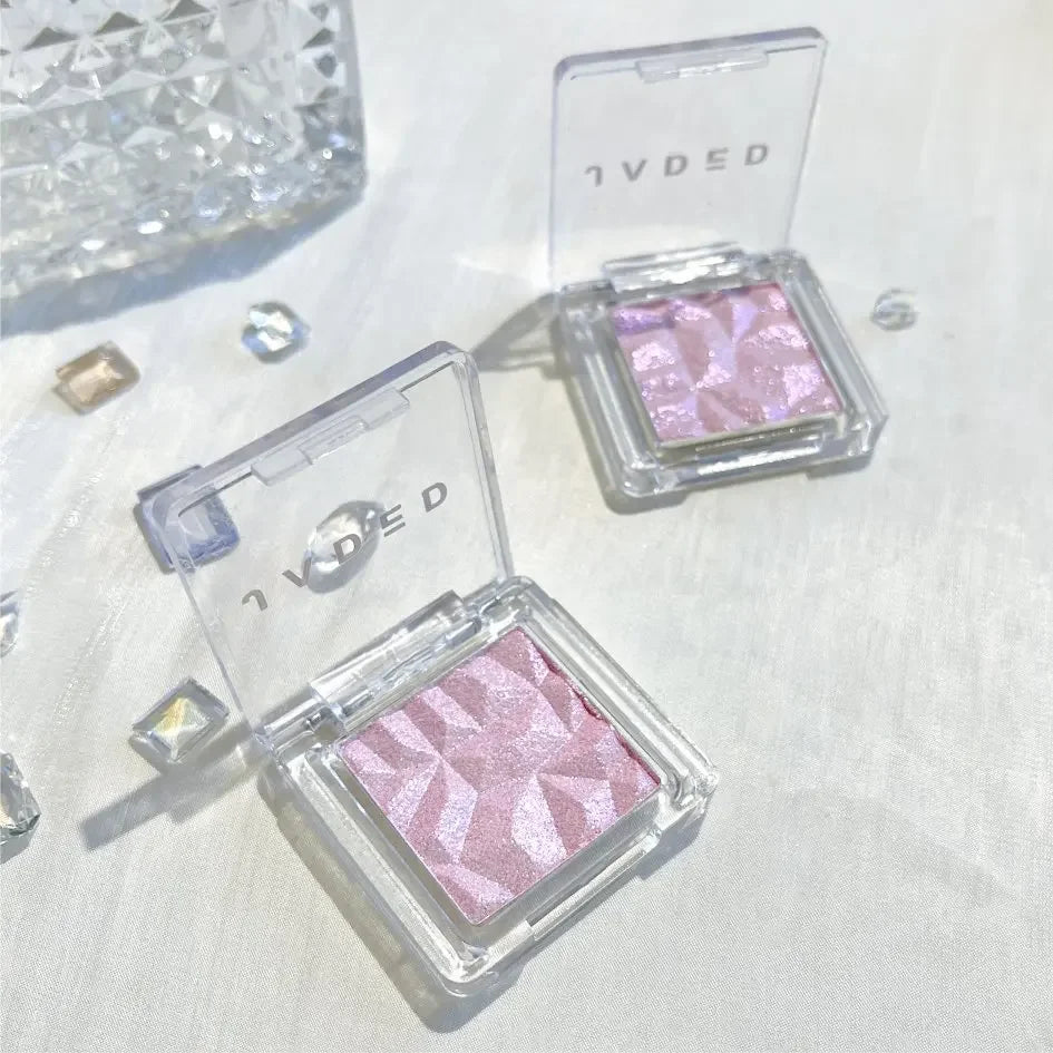 1PC Monochrome Glitter Fairy Highlighter Makeup Palette Diamond Moonlight High Gloss Powder Face Contour Crystal Brighten Makeup