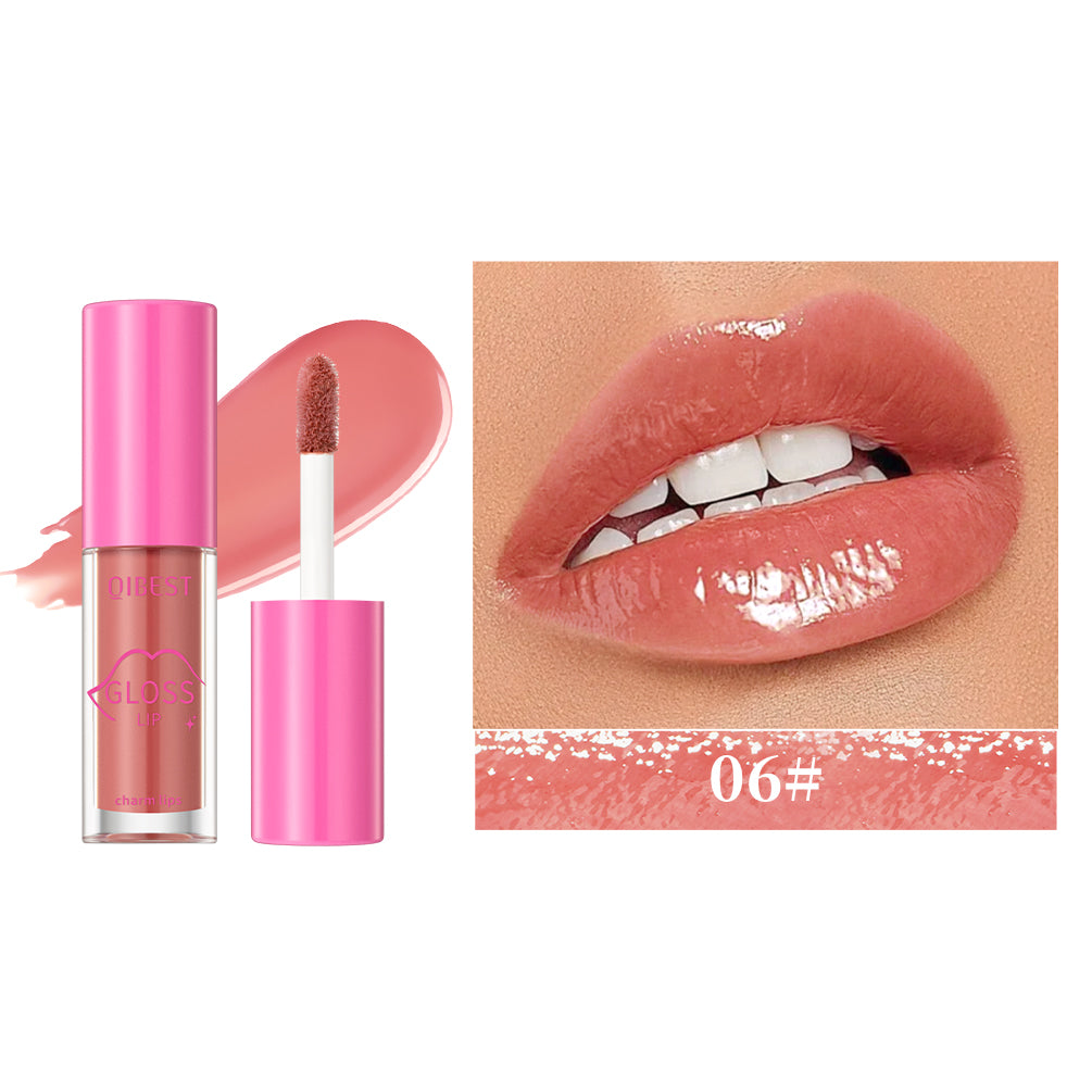 Mirror Lip Gloss Liquid Lipstick Watery Clear Lip Glaze Moisturizing Lasting Lip Glaze Non-Sticky Plump Lip Tint Makeup