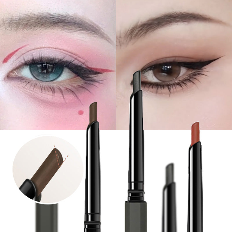 1Pc Sexy Rose Red Eye Liner Pencil Natural Matte Wine Red Lying Silkworm Eyeliner Easy To Color Waterproof Eye Make Up Cosmetics