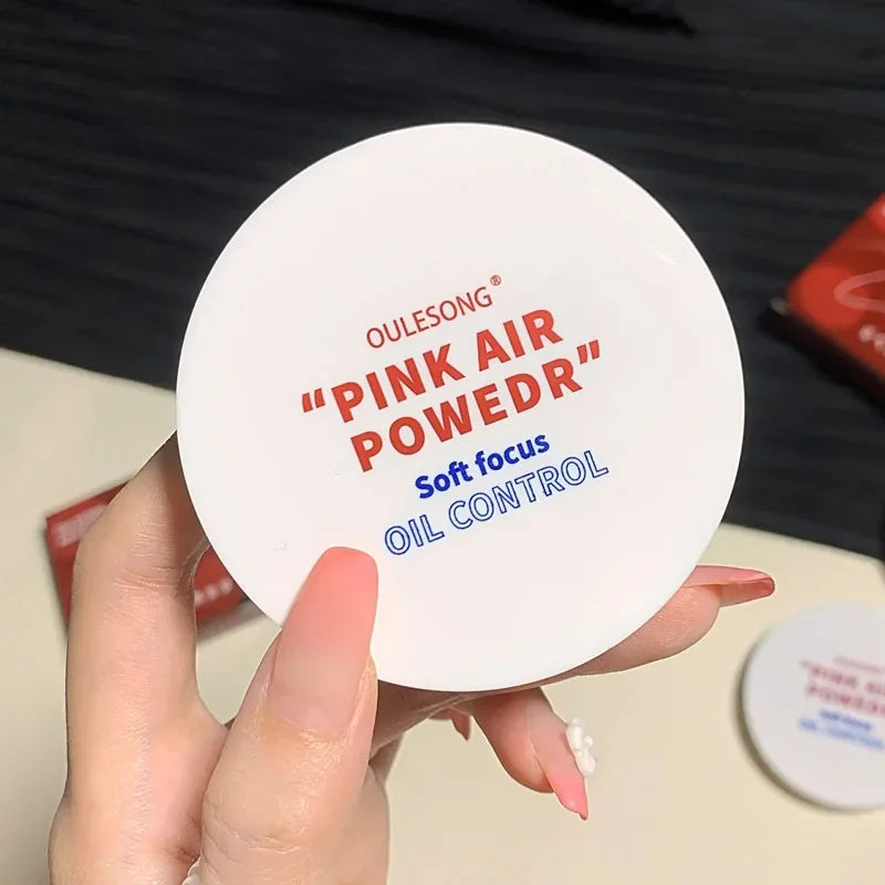 Pressed Powder Transparent White Brighten Oil Control Concealer Lasting Natural Face Makeup Setting Powder Waterproof Cosmetic