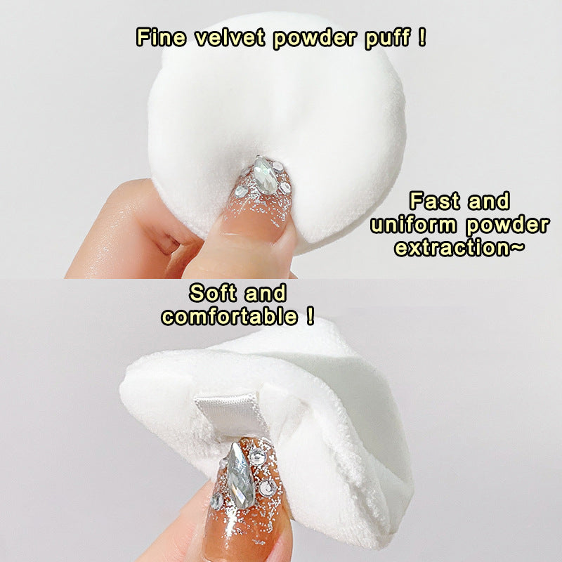 Crystal Flower Setting Powder Oil Control Compact Waterproof Powder Exquisite Translucent Face Powder Dupe Makeup Large Capacity