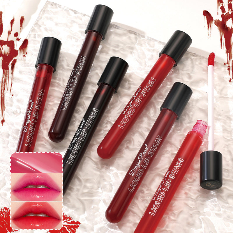 Mirror Lip Gloss Long Lasting Not Fade Lip Tint Water Gloss Glass Lipstick Blood Plasma Lips Makeup Halloween Lip Stain Cosmetic