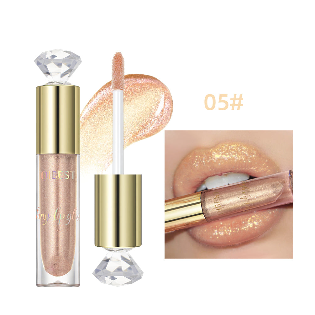 Glitter Lip Glaze Shimmer Diamond Lip Gloss Long Lasting Liquid Lipstick Makeup Lip Oil Tint Moisturizing Lips Makeup