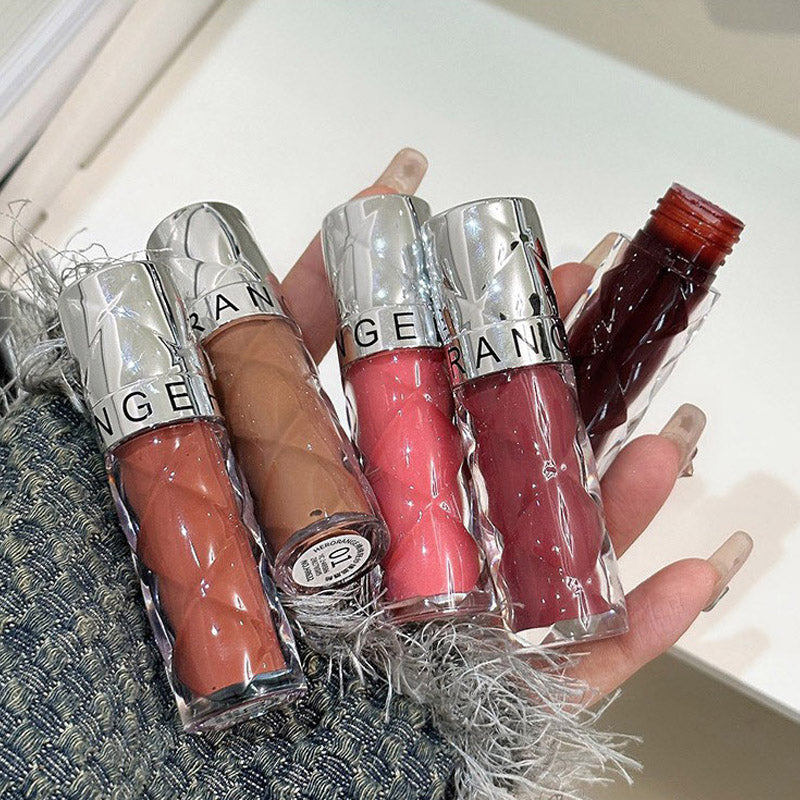 Nude Mirror Lip Gloss Clear Moisturizing Hydrating Water Light Glass Jelly Plump Lip Glaze Oil Lipstick Tint Cosmetic