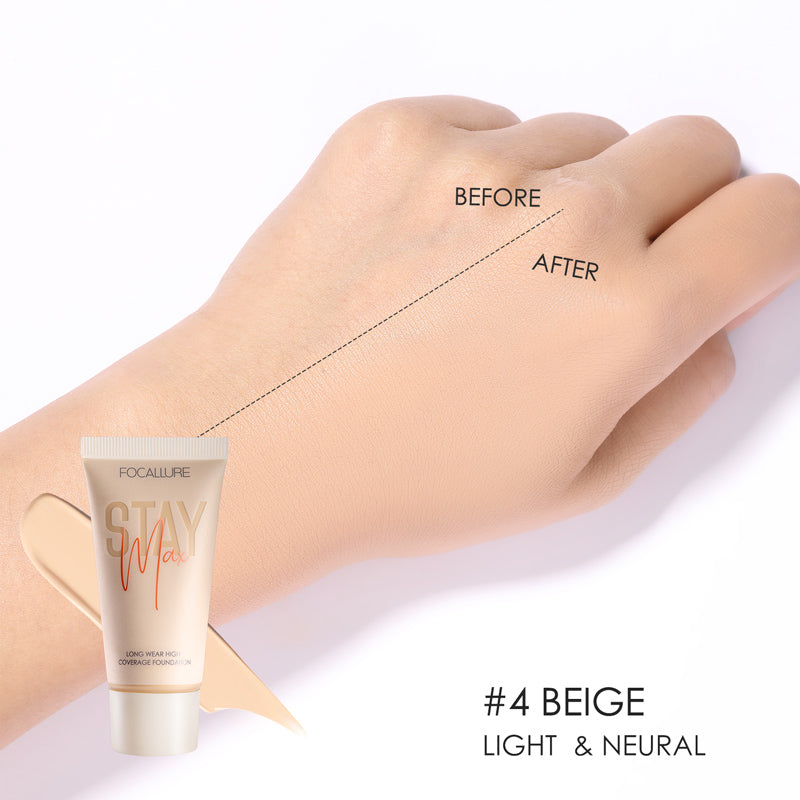 Waterproof Liquid Foundation Cream Full Coverage Oil-control Long-lasting Face Concealer Base Cosmetics