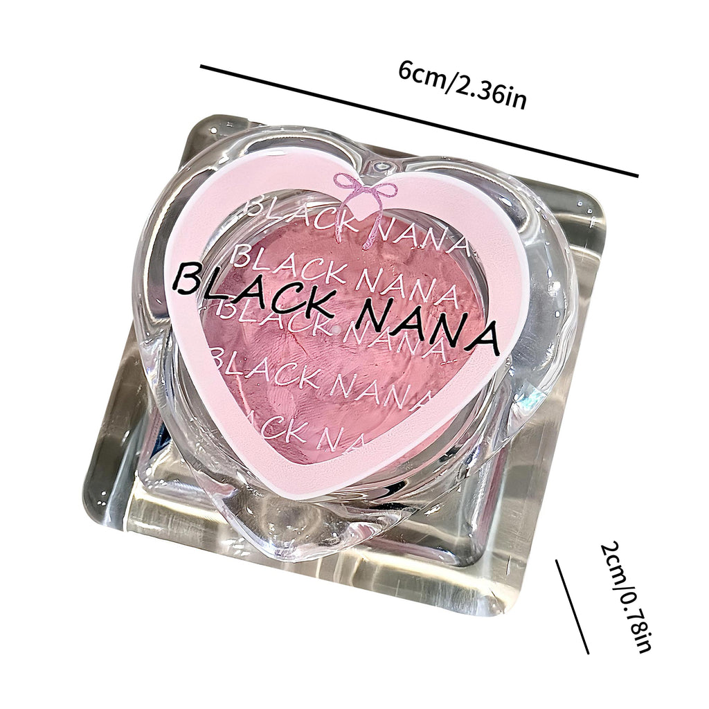 Love Heart Blush Cream  Fine Texture Natural Color Blush Cream for Brightening Special Packaging Design