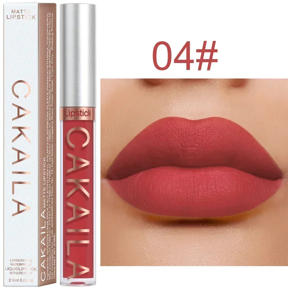 Matte Velvet Lip Glaze Long Lasting Silky Smooth Liquid Lipstick Not Easy To Fade Lip Gloss Makeup Sexy For Women Lip Tint