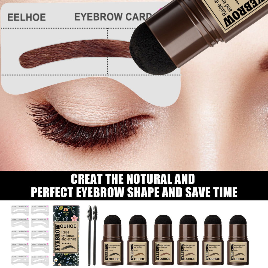 Seal Eyebrow Powder Stick Eyebrow Print Lazy Person Waterproof Sweat Proof No Shedding Makeup Hairline Shadow Powder