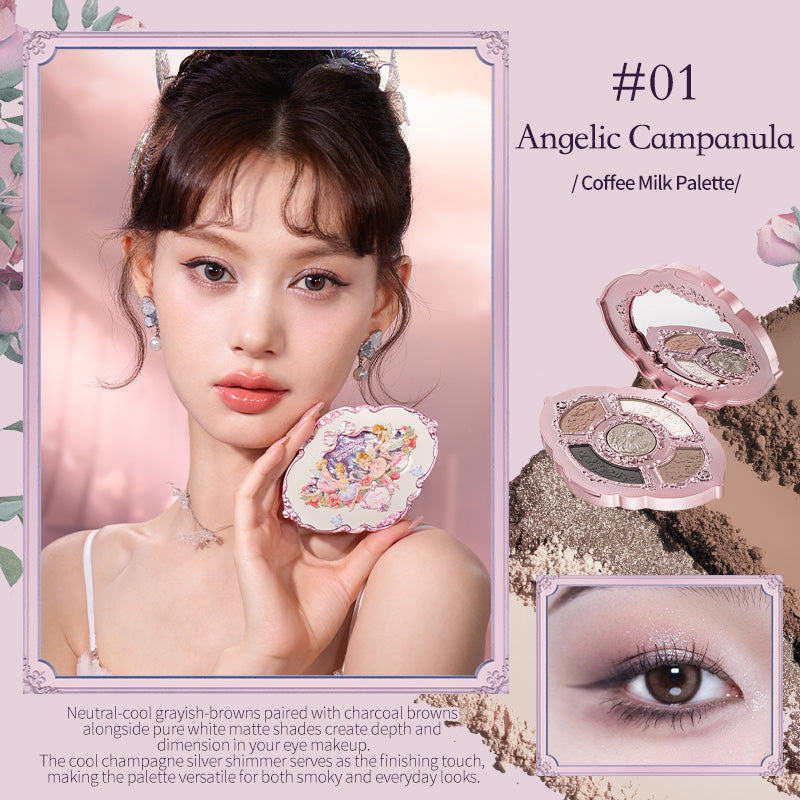 Flower Knows Midsummer Fairytales Collection Embossed Five-Color Eyeshadow Palette