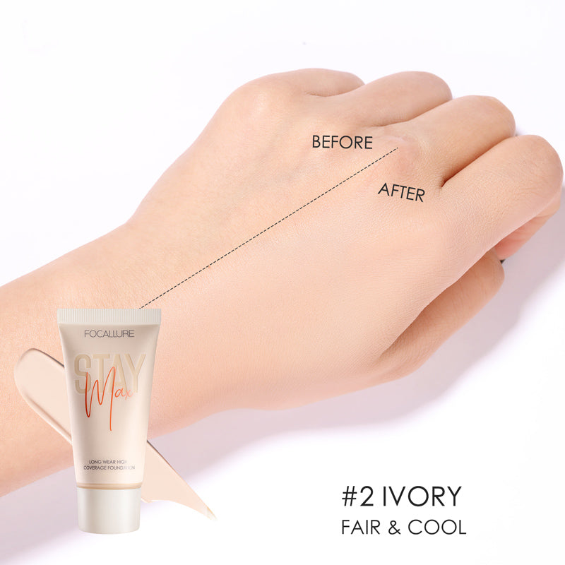 Waterproof Liquid Foundation Cream Full Coverage Oil-control Long-lasting Face Concealer Base Cosmetics