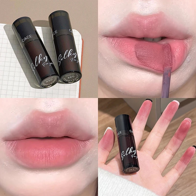 Smoked Plum Stain Lip Gloss Clay Smooth Matte Shades Lip Cream Multi-purpose Tinted Blush Eye Shadow Nude Rose Velvet Lip Mud
