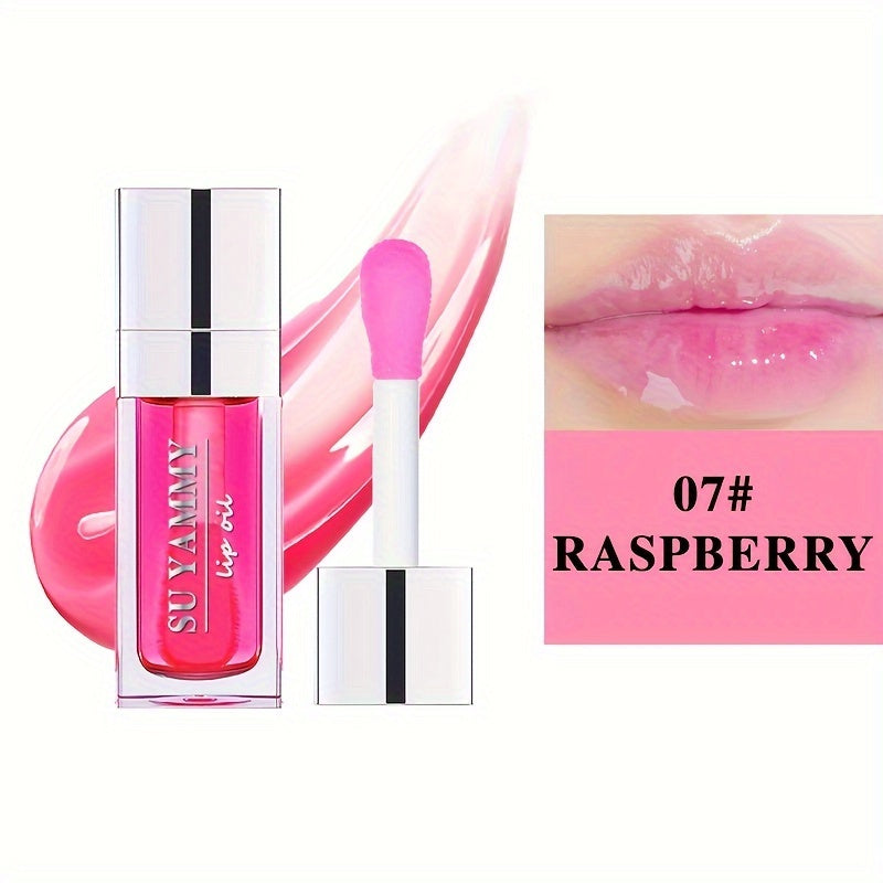 Hydrating Lip Glow Oil Moisturizing Transparent Plumping Lip Gloss Tinted for Lip Care and Dry Lip Ideal Gift For Mother's Day