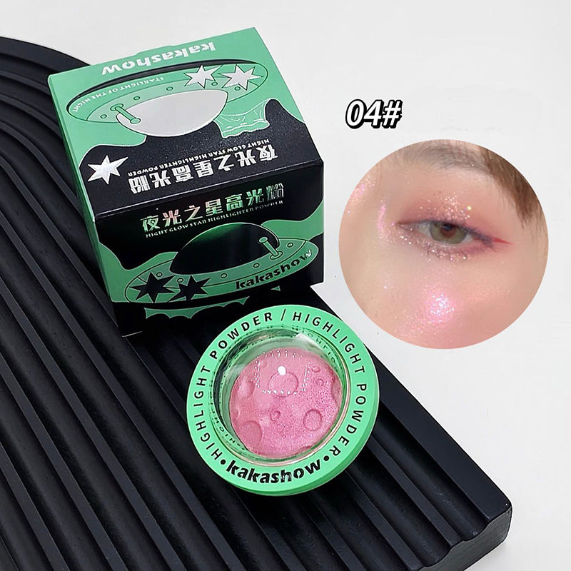 Planet Space Highlighter Powder Brighten Fairy Adas Powder Shimmer Water Light Contour Face Body Illuminator Makeup Cosmetics