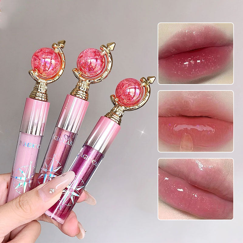 Shimmering Lip Gloss — Hydrating and Moisturizing Mirror Finish  Plumping Glass-Like Lips