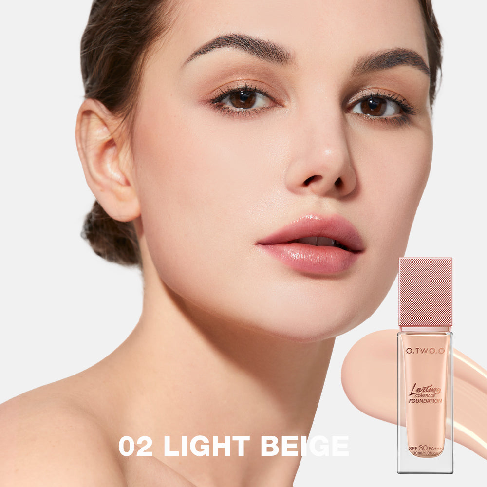 Liquid Coverage Foundation Cream Matte Moisturizing Oil-control Long-Lasting Waterproof Concealer Foundation Makeup