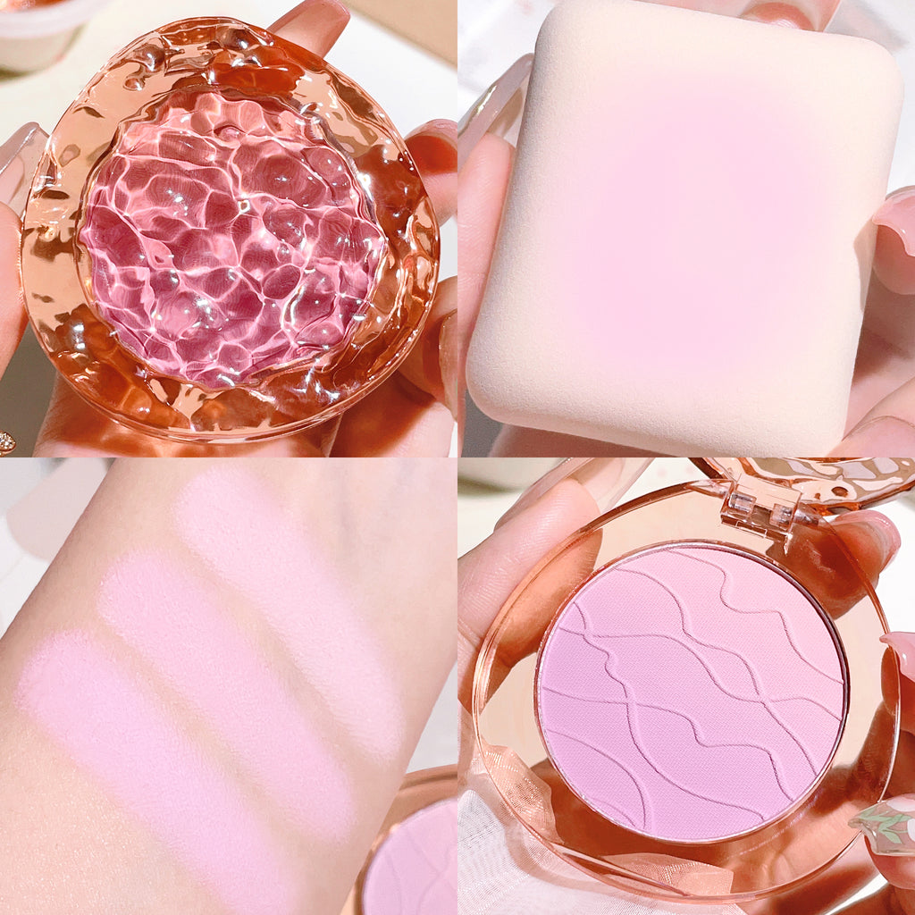  cute  pop  gradient blush  matte delicate daily nude makeup  brightens the color  naturally whitens students