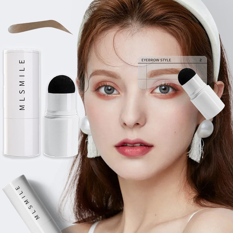 Professional Eyebrow Seal Shaping Set Pen Waterproof Makeup Stick Lasting Eyebrow Template Hairline Powder Filling and Templates