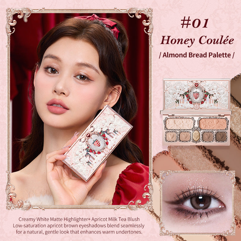 Flower Knows Strawberry Cupid Collection Make-up Palette 14g pink Eyeshadow/Blush/Highlighter