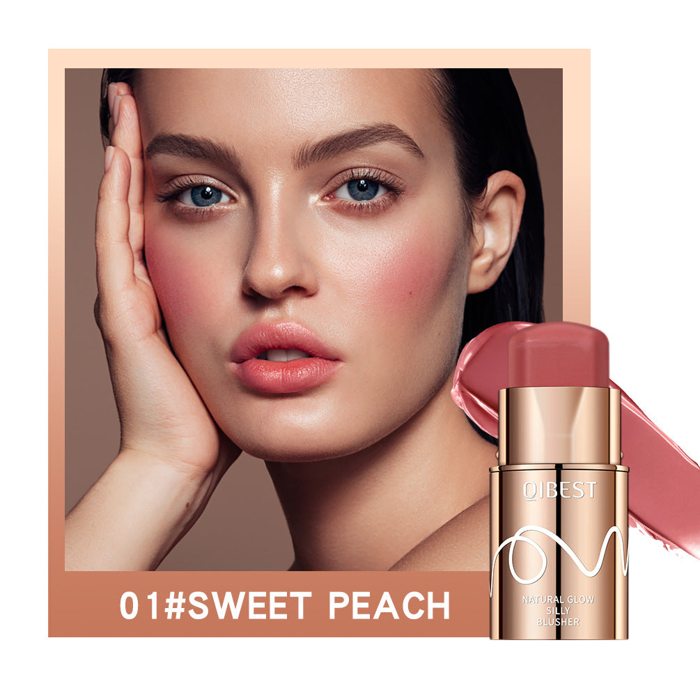 6 Colors Blush Stick Cream Blusher Waterproof Long-lasting Multi-use Lip Cheek Eye Makeup for Women Blendable