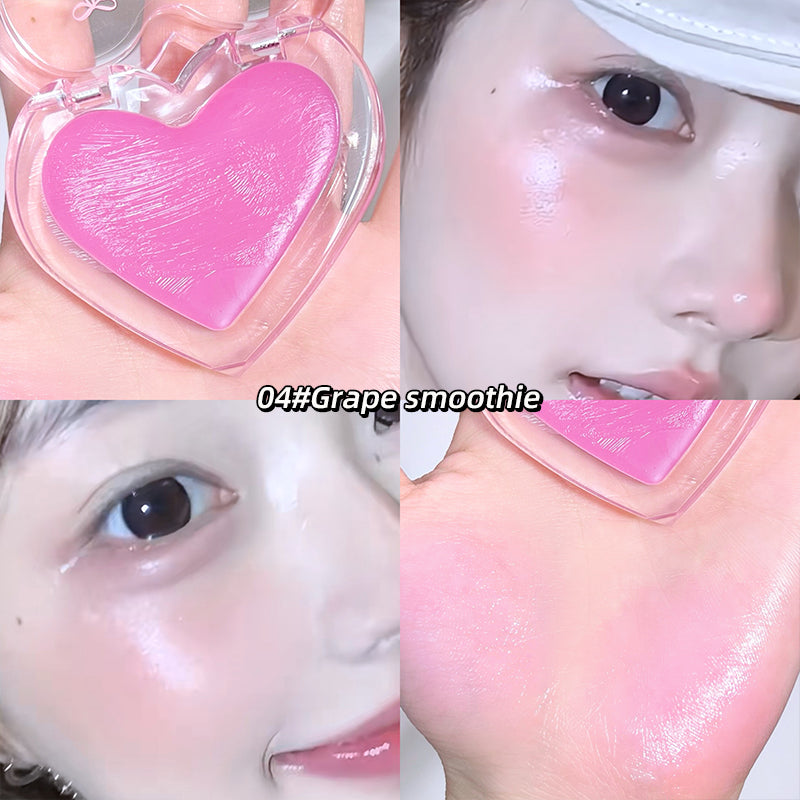 Wet High Gloss Cream Highlighter Palette Face Contour Brighten Jelly Love Blush Paste Illuminate Makeup Natural Watery Skin