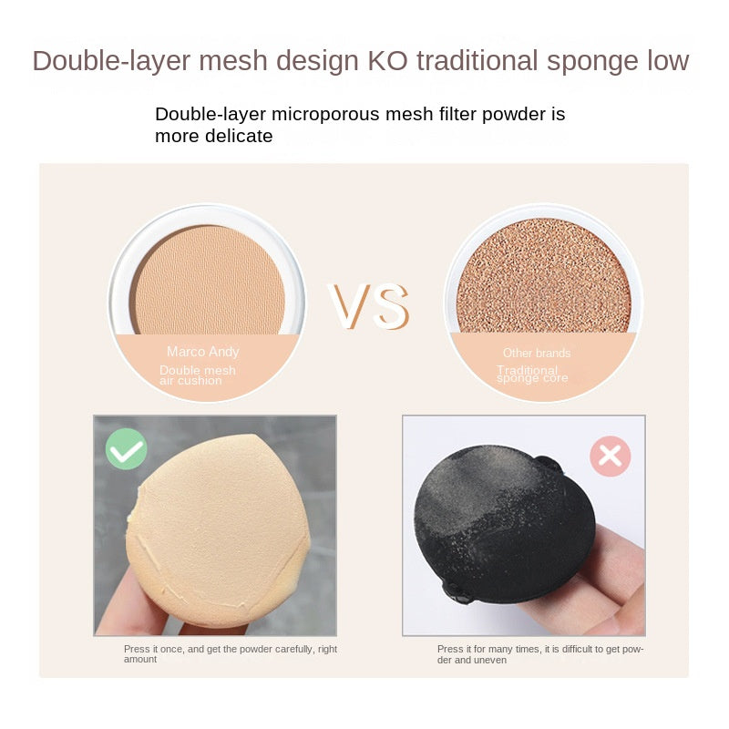 Brightening Skin Beauty Cushion Foundation Petals Lightweight Clothing Long Lasting Smear-Proof Makeup Oil Control BB Cream