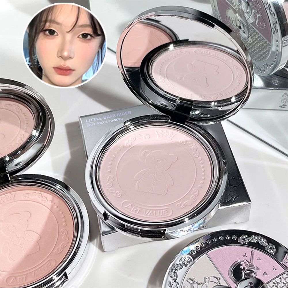 Soft Focus Pressed Powder Matte Natural Makeup Setting Makeup Brightening Makeup Loose Powder