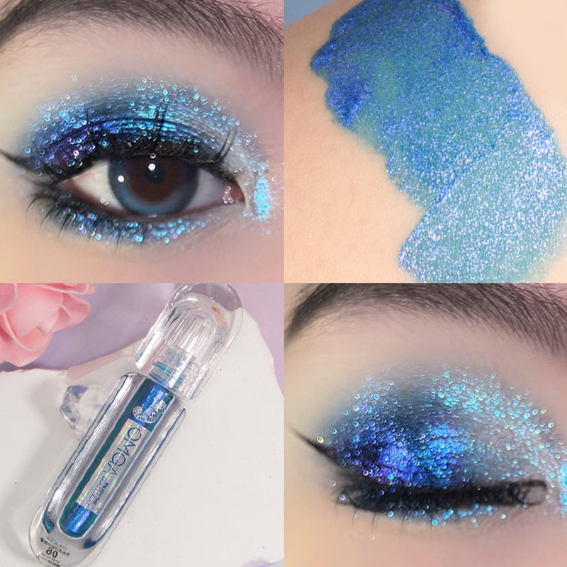 Chameleon Liquid Eye Shadow Pearlescent Shimmer Long Lasting Pearly Fine Sparkling Sequins Highlighter Eyeshadow Eye Makeup