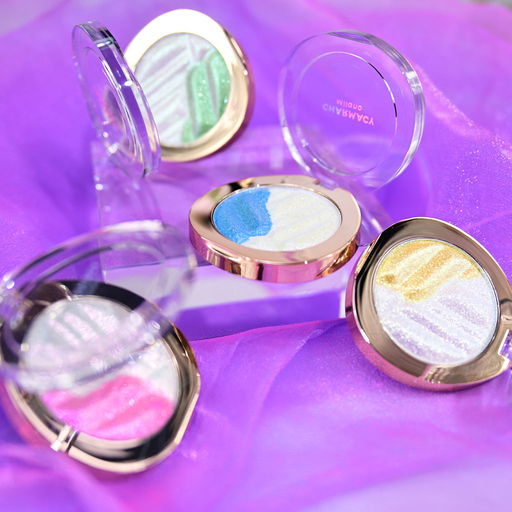 Duochrome Pigment Highlighter Glitter Long-lasting Multichrome Professional Highlighter Cosmetic Makeup for Women