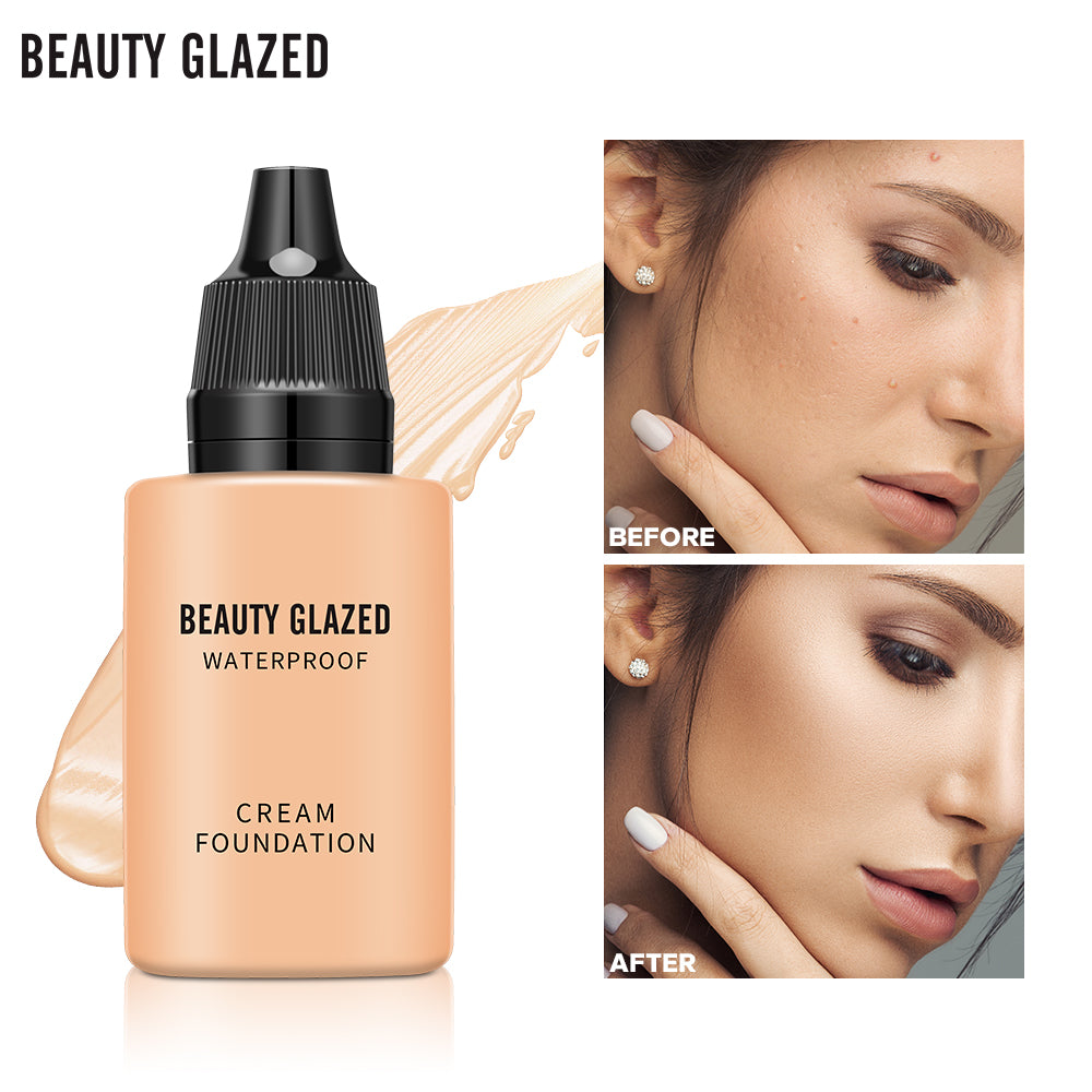 24 Hour HD Full Cover Matte Liquid Foundation Matte Natural Waterproof Foundation Face Makeup,Brighten Skin Color