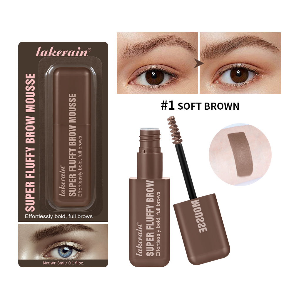 Volumizing Brow Mousse Tint for Eyebrows Tinted Brow Gel Brown Long Lasting Waterproof Eyebrow Tattoo Dye Cosmetics