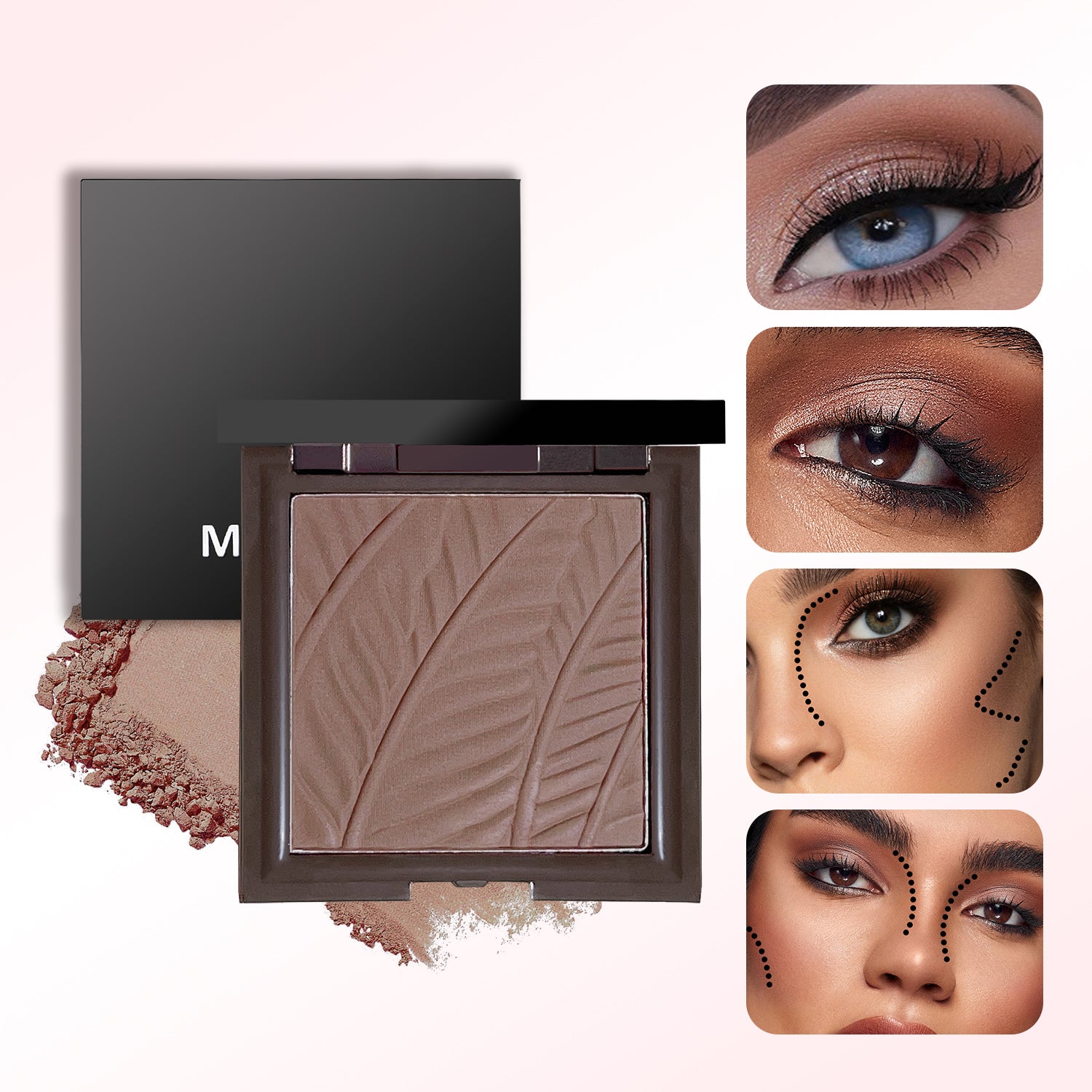 High-light eye shadow, skin repair and brightening, multi-purpose makeup, one plate of multi-purpose non-flying powder