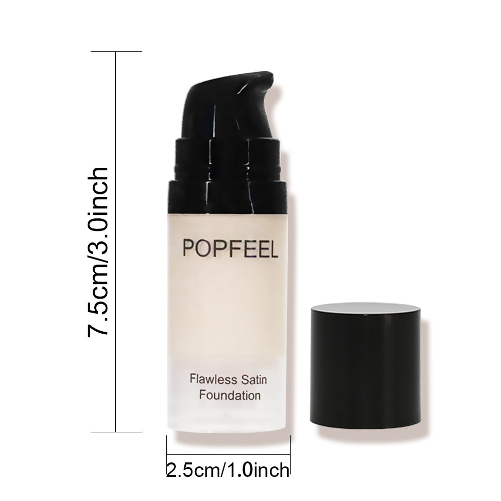 Lightweight Long-Lasting Foundation Liquid – 24-Hour WearBreathable Formula for Natural Bare Makeup Look