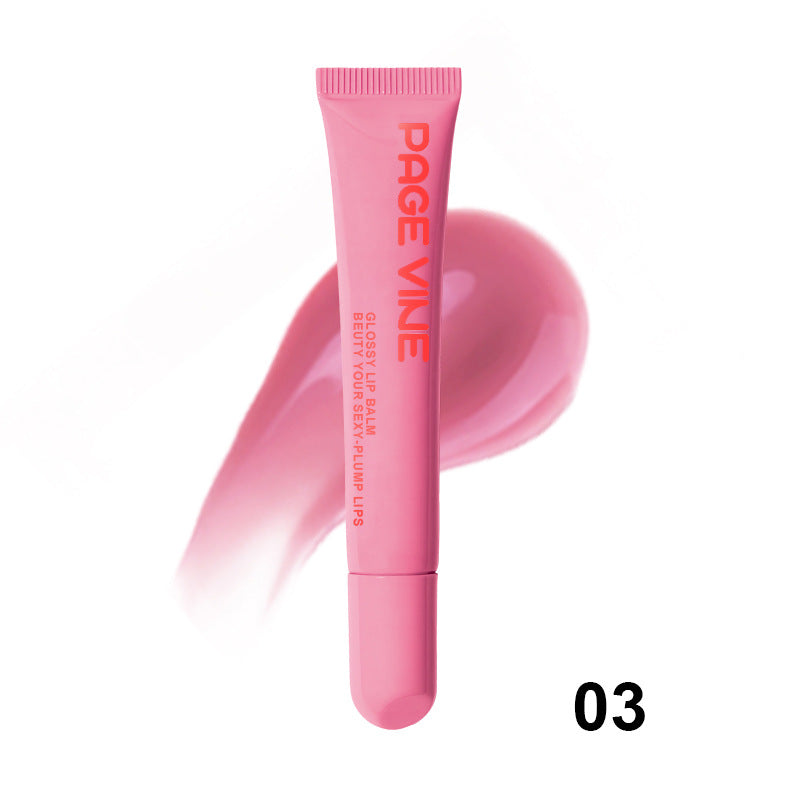 Polypeptide Soft Tube Mirror Lip Gloss for Phone Case Moisturising Transparent Built-in Lipgloss Beauty Cosmetics Makeup