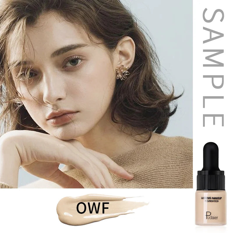 1PC Liquid Foundation Full Coverage Concealer Cream Oil-control Moisturizer Contour Matte Breathable Base Makeup Foundations