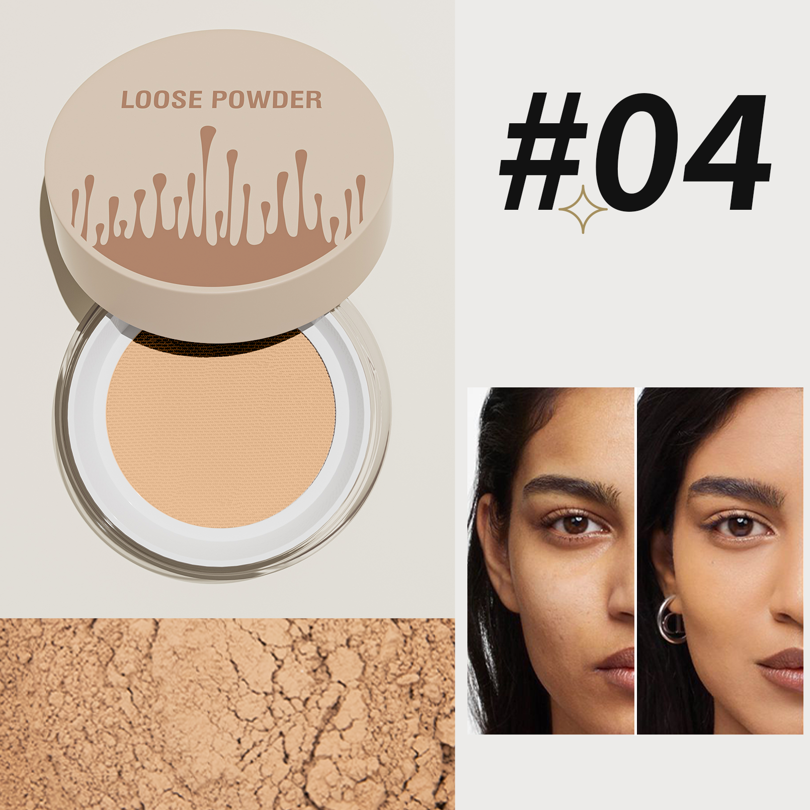 5 Colors Loose Powder Can Reduce Pores and Fine Lines, With a Long-lasting Matte Effect and Natural Facial Makeup Powder