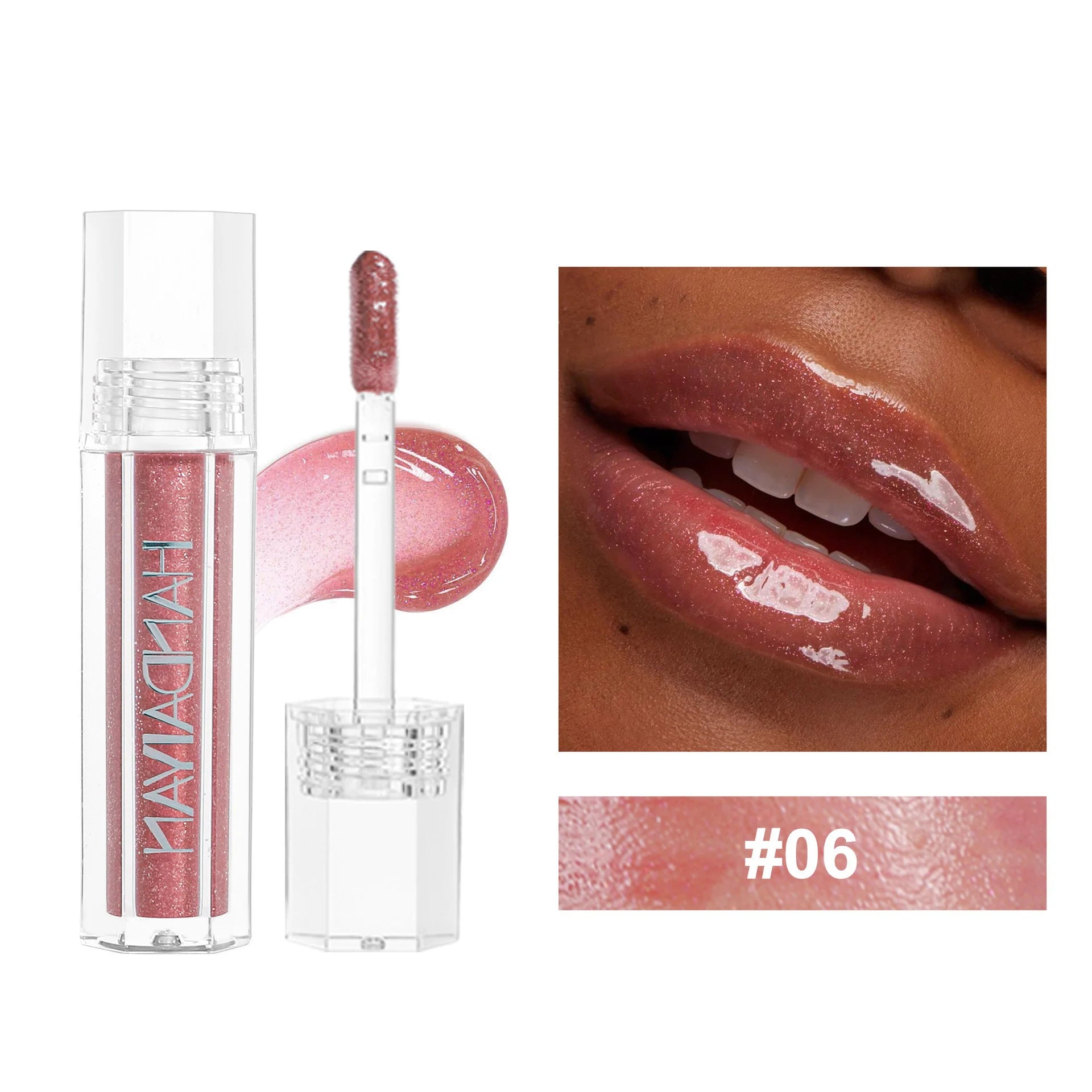 Lip Gloss Sexy Plump Glitter Crystal Jelly Red Nude Lipstick Liquid Waterproof Moisturize Oil Lipgloss Makeup
