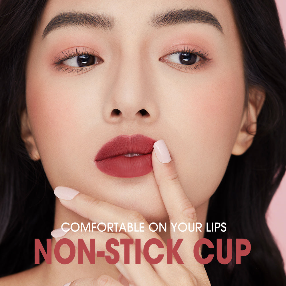 Matte Lipstick Lip Tint 8 Colors Waterproof Long Lasting Non-stick Cup Sexy Highly Pigmented Velvet