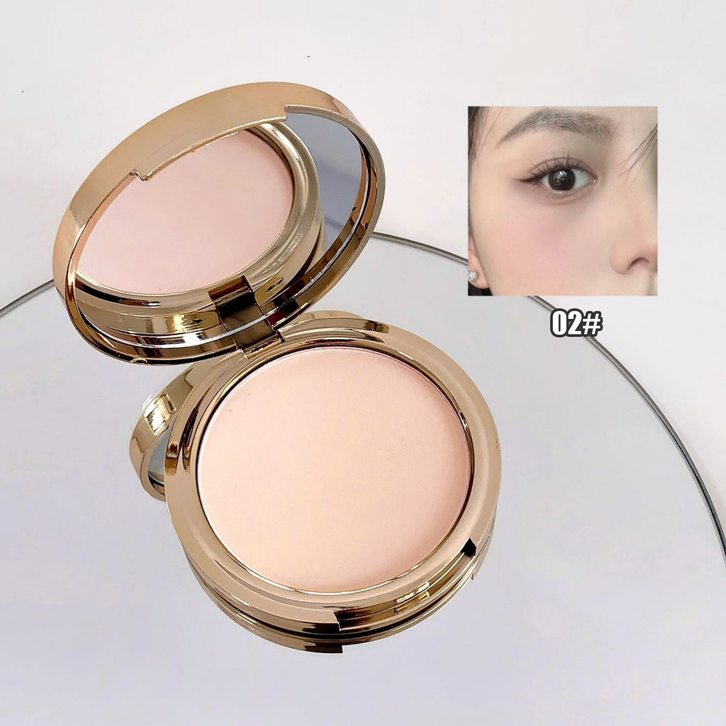 Pressed Powder Waterproof Transparent White Brighten Oil Control Concealer Natural Face Makeup Matte Setting Powder Cosmetics