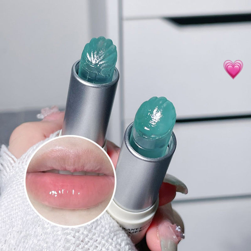 Sea Shell Shaped Lip Balm Clear Blue Moisturizing Lip-Primer Mask Cute Jelly Tinted Lipstick Lighten Lines Plump Lip Care Makeup