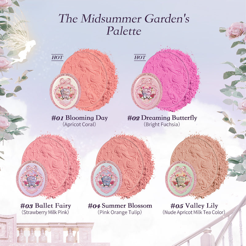 Flower Knows Midsummer Fairytales Collection Velvet Embossed Blush