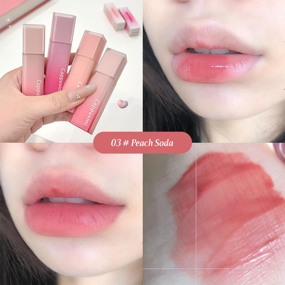 Nude Water Mist Lip Glaze Matte Velvet White Lip Gloss Long-lasting Lipstick