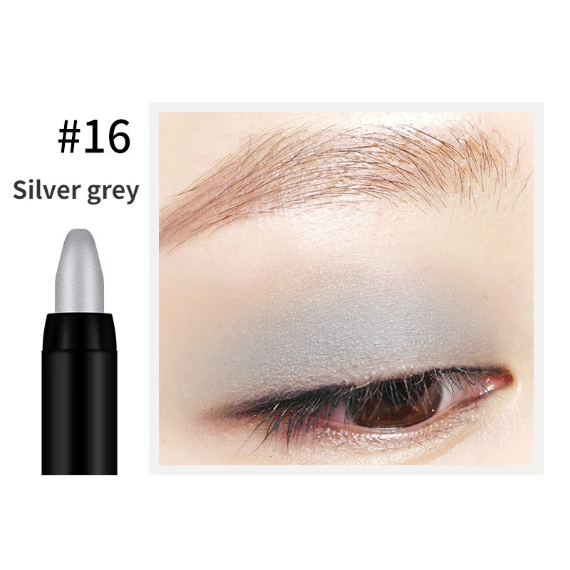 Eye Shadow Pen 16 Colors Eyeshadow Stick Eyeshadow Palettes Women  Silkworm Pen Pearlescent Eye-shadow Glitter