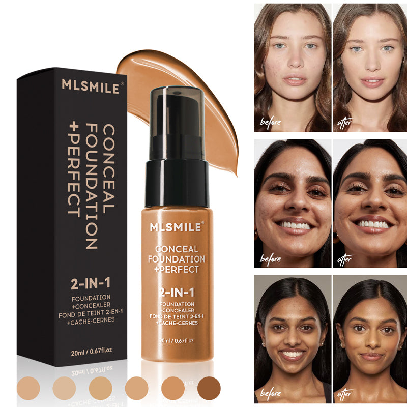 Full Coverage Matte Base Waterproof Face Foundation Cream Oil-Control Matte BB Cream Lasting Liquid Concealer Face Makeup Women