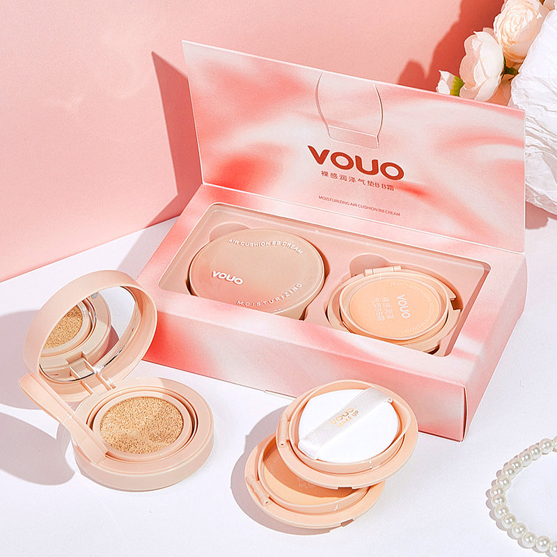 Concealing Cushion BB Cream — Non-Caking Long-Lasting  Hydrating Natural Finish with 2 Refills