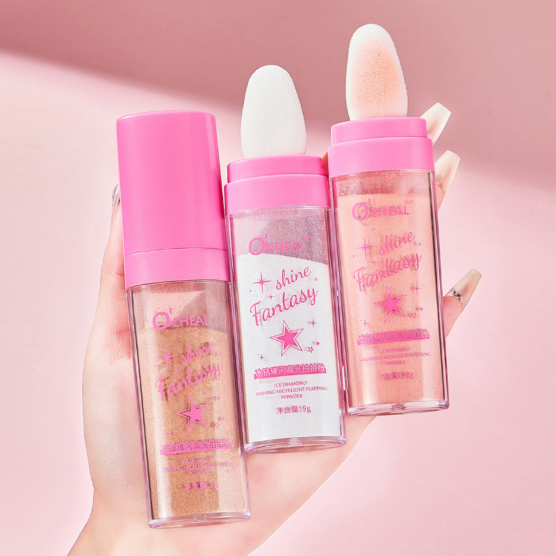 Fairy Highlight Pat Powder  Pearlescent Full Body Contouring Powder Natural three-dimensional contouring