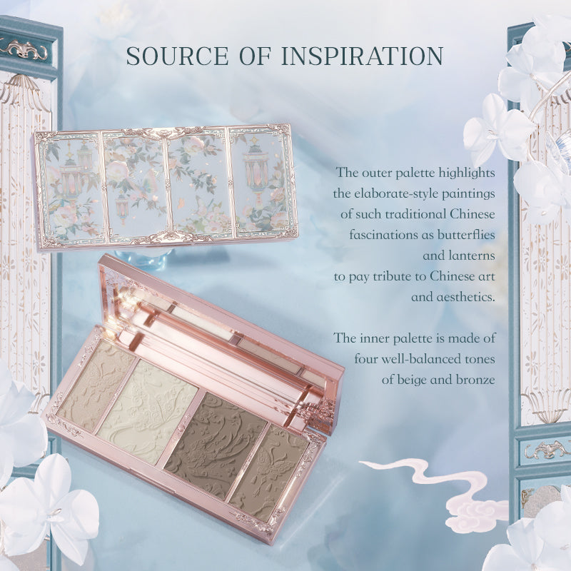 Flower Knows Butterfly Cloud Collar Collection Embossed Highlight & Contour Palette 16g