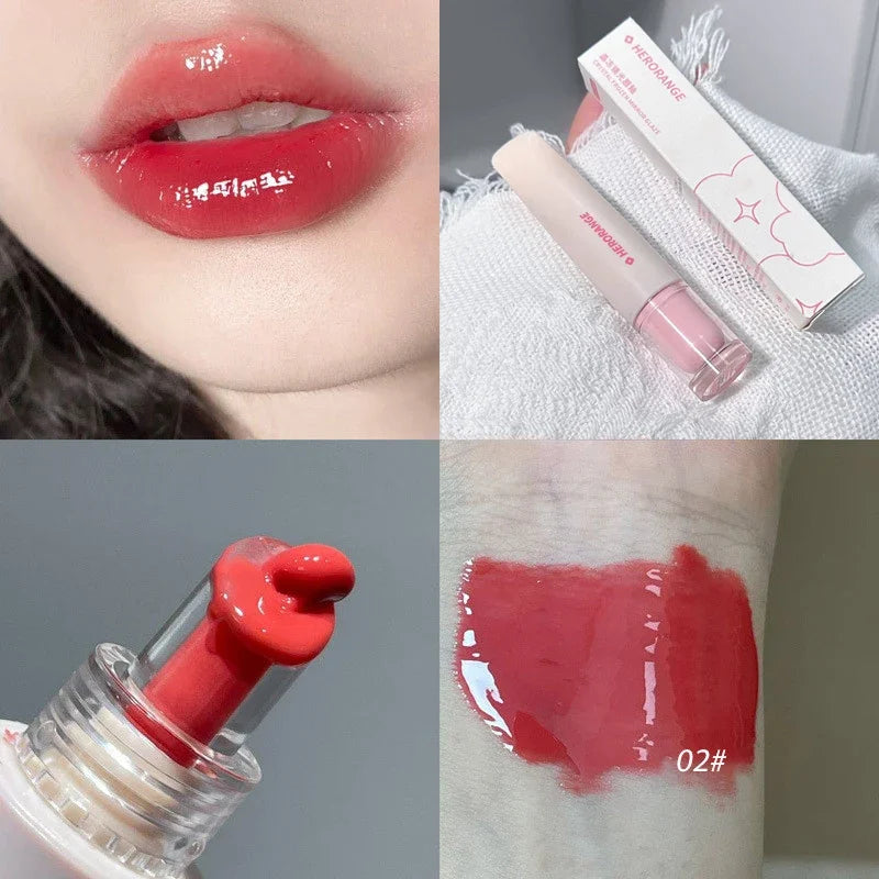 Crystal Jelly Lip Gloss Mirror Water Liquid Lipstick Moisturizing Long Lasting Sexy Lip Plumper Lip Tint Makeup Korean Cosmetics
